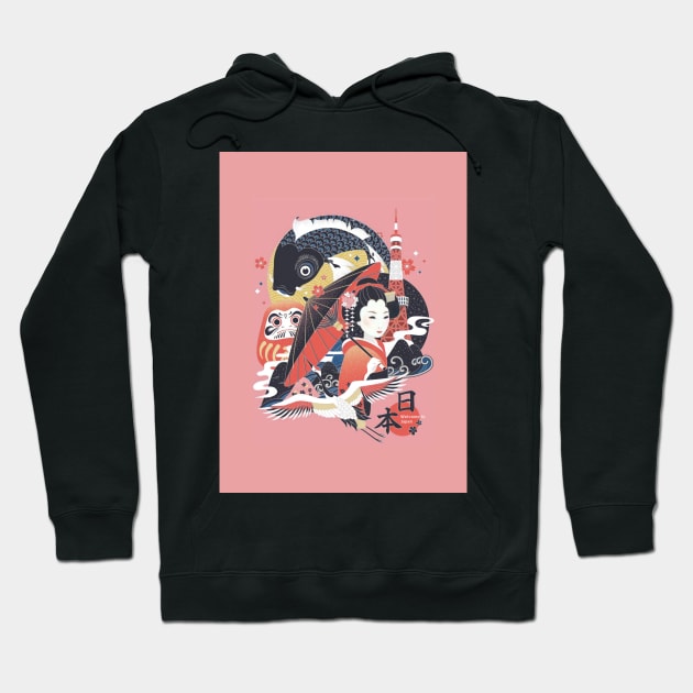 Japanese culture Hoodie by Cool-Ero